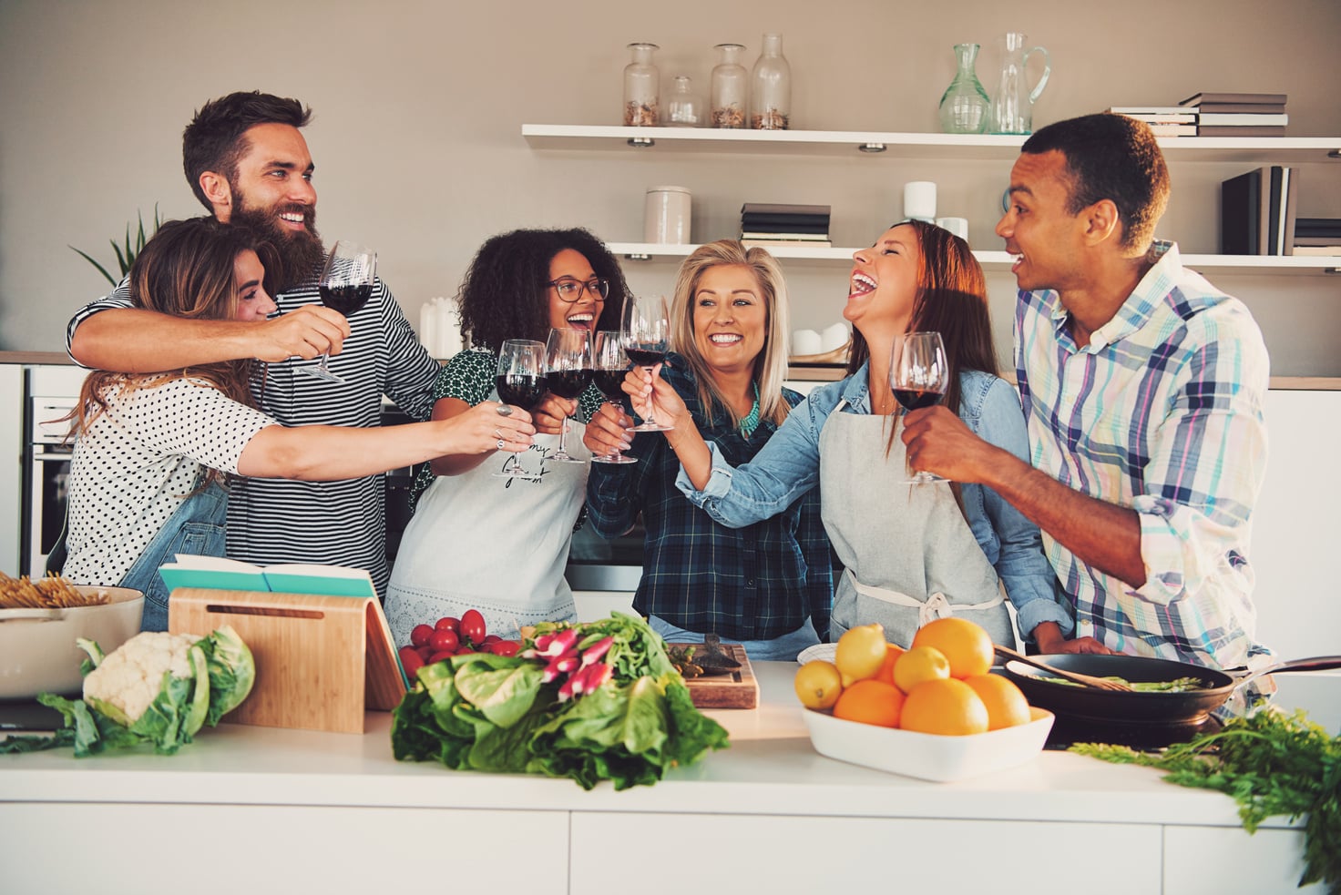 Fun Group Toasting