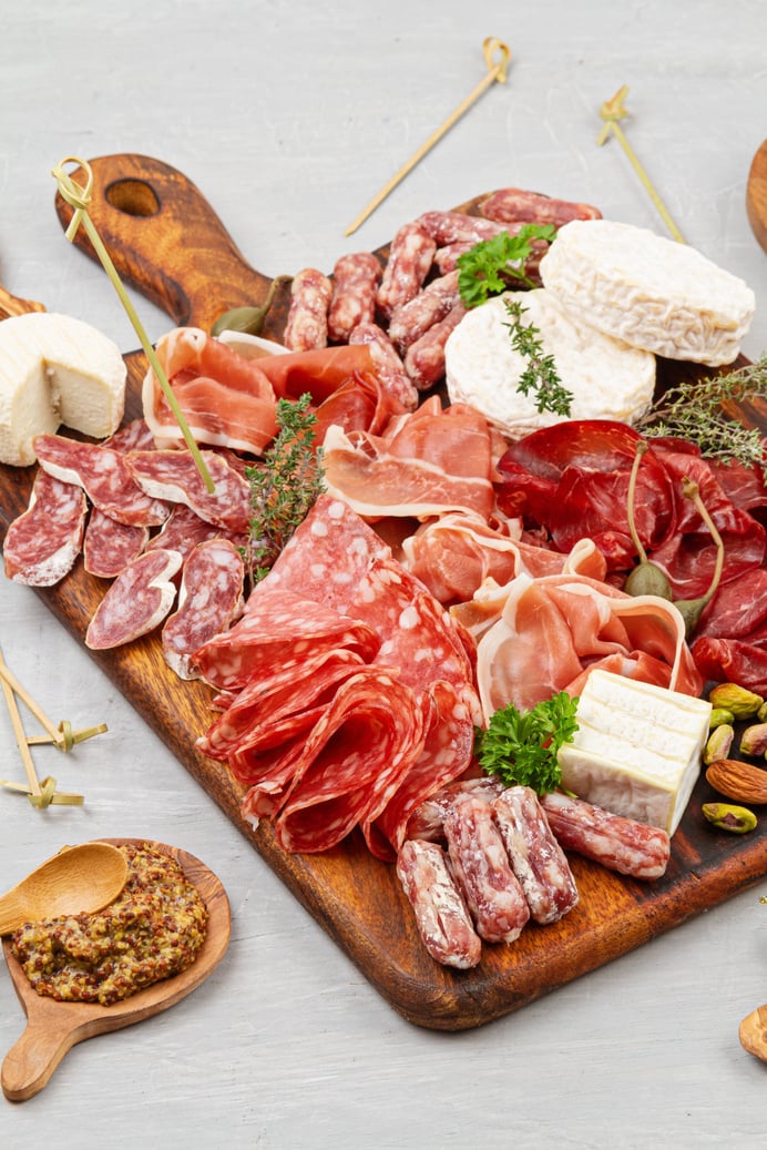 Charcuterie Board on a Table